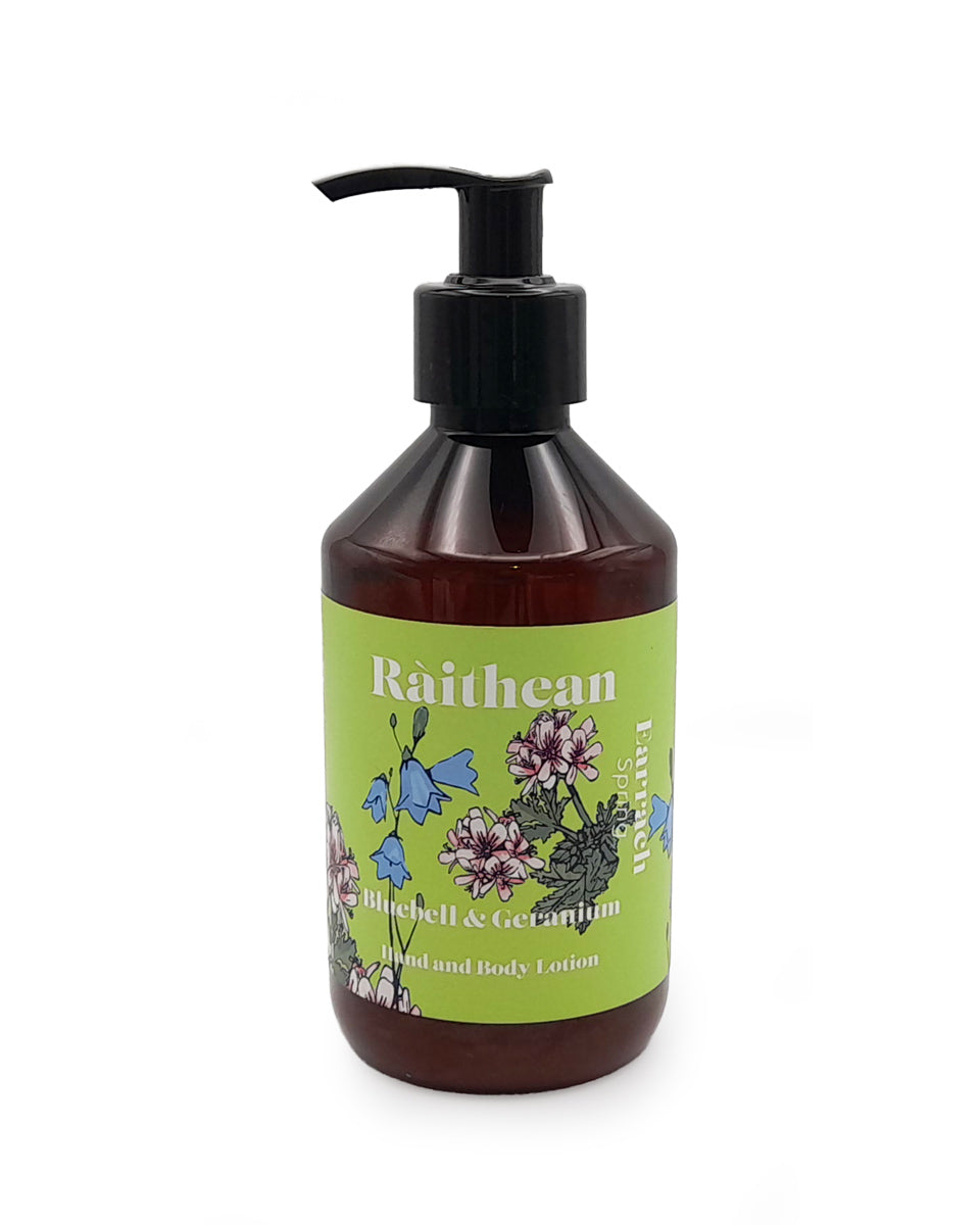 Ràithean Spring Hand & Body Lotion - Bluebell & Geranium