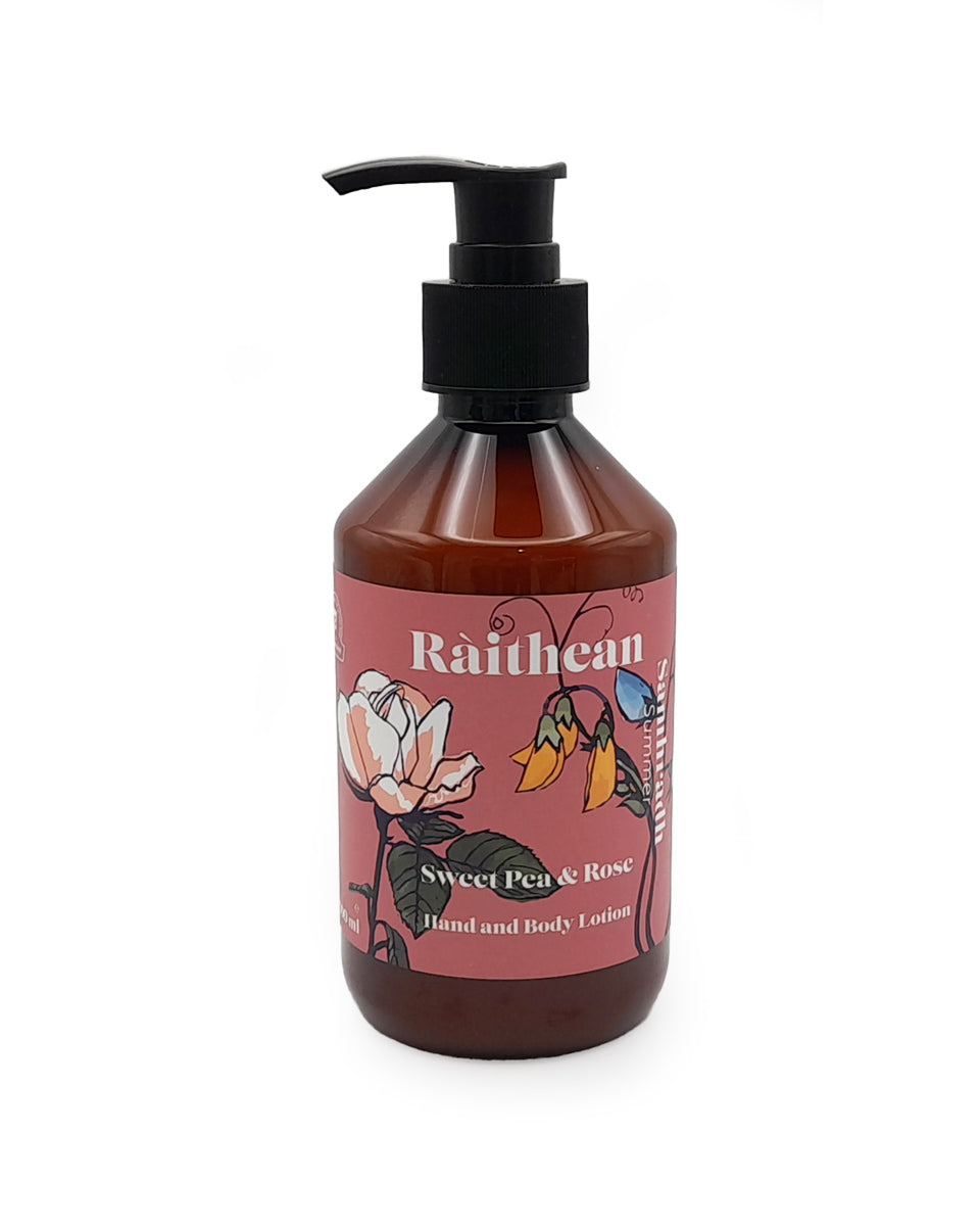 Ràithean Summer Hand & Body Lotion - Sweet Pea & Rose