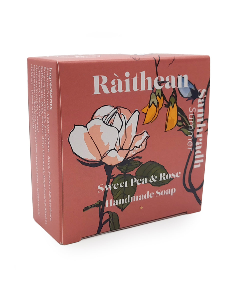 Ràithean Summer Handmade Soap - Sweet Pea & Rose