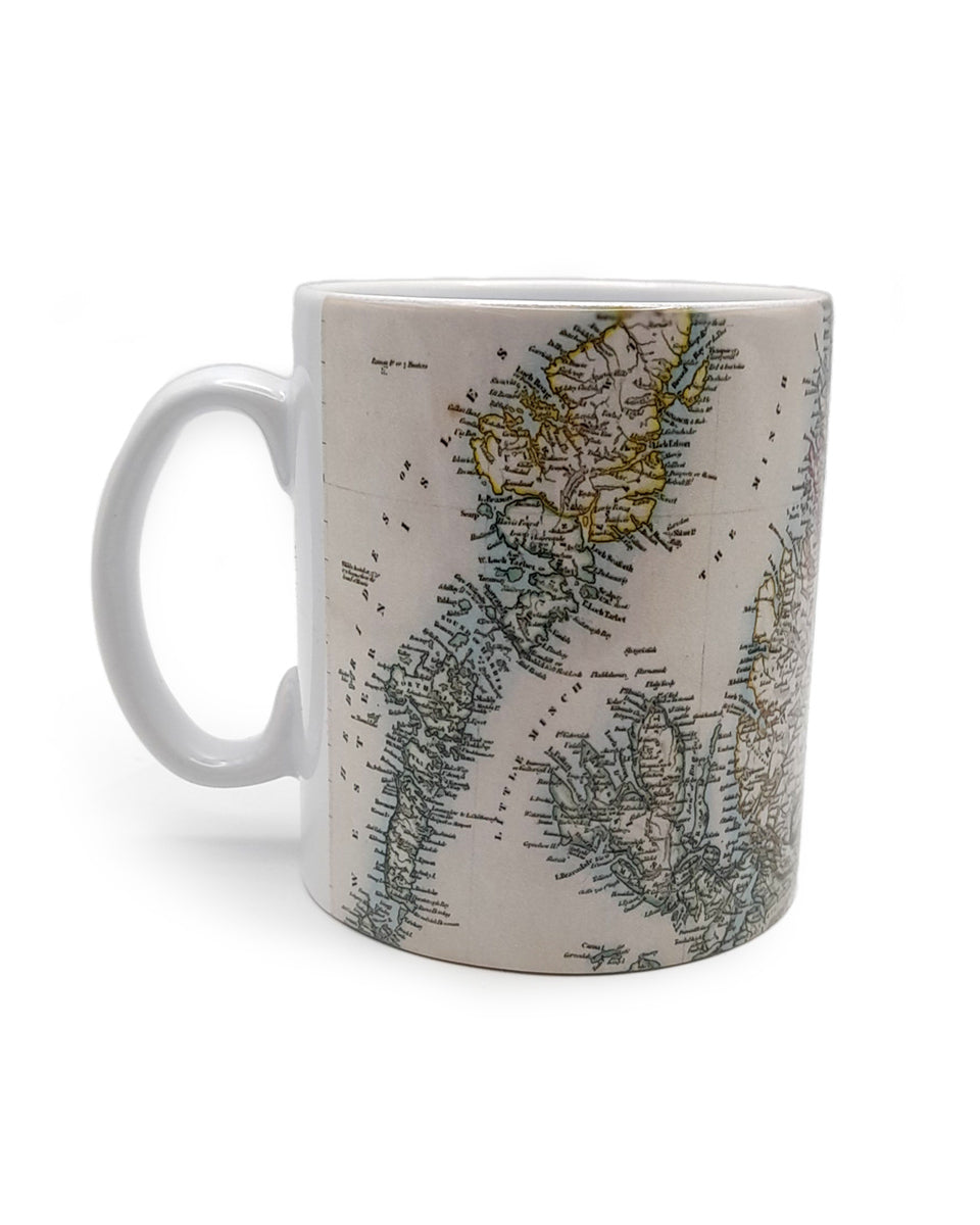 Scotland Map Mug by Block Art