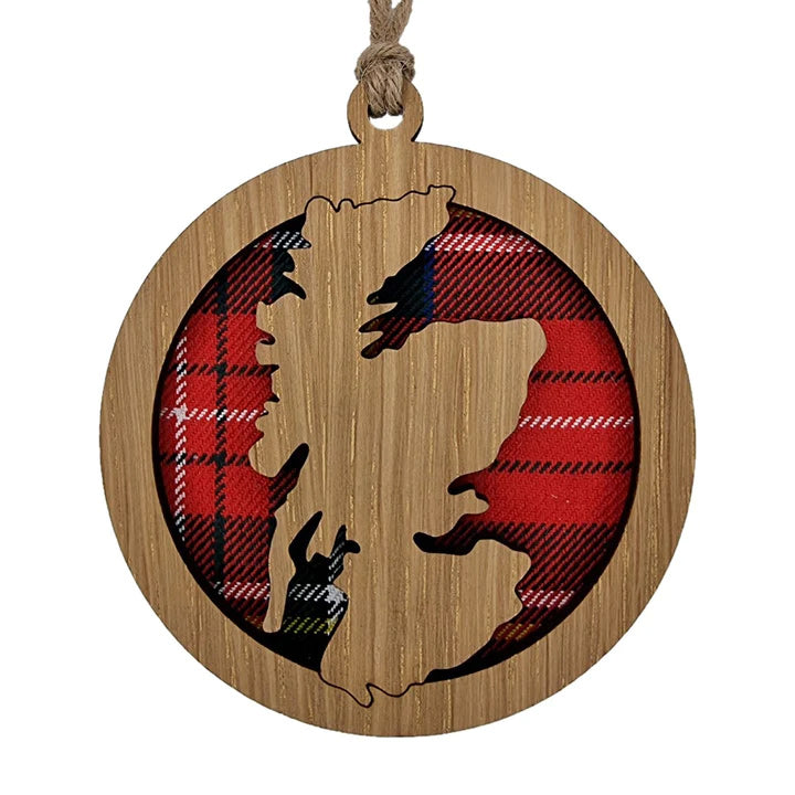 Scotland Map Round Hanging Decoration