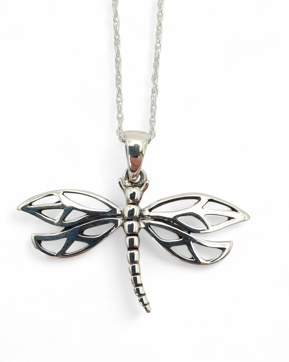 Outlander Inspired Dragonfly Silver Pendant - Hamilton & Young