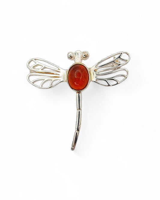 Outlander Inspired Amber Dragonfly Brooch - Hamilton & Young