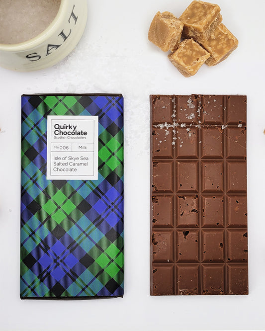 Quirky Isle of Skye Sea Salted Caramel Crunch Chocolate Bar