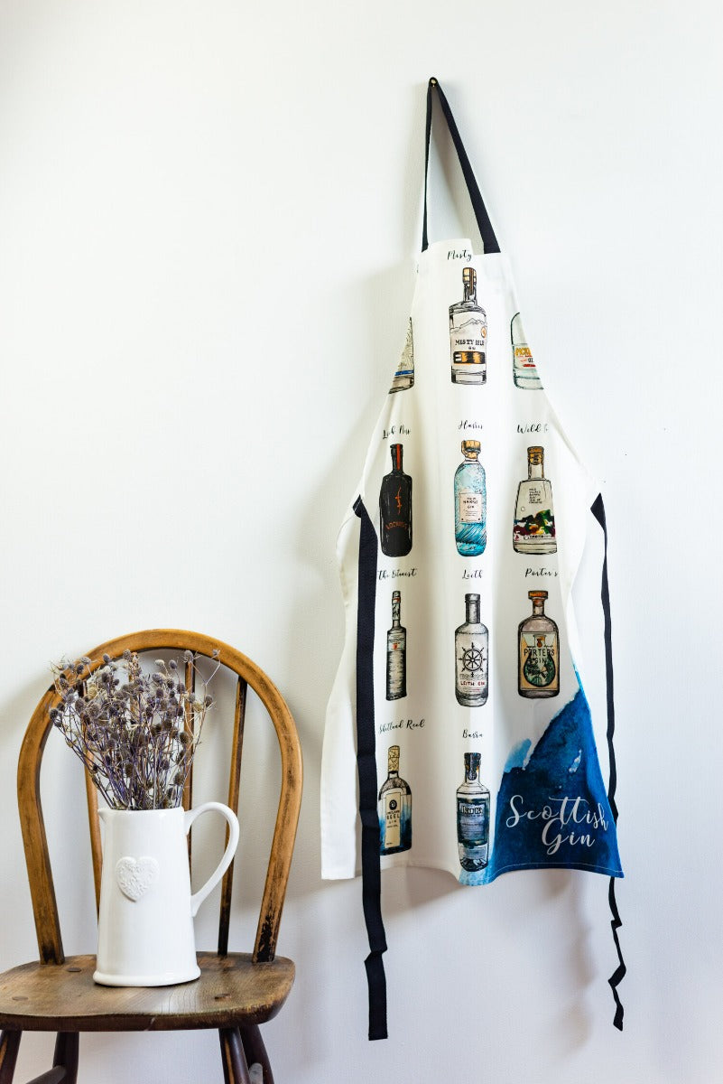 Sarah Leask Studio Scottish Gin Tea Towel