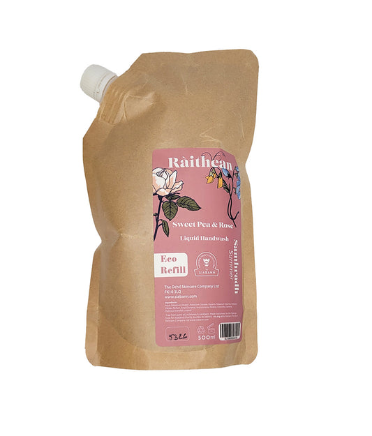 Eco Refill Pack - Ràithean Summer Hand Wash - Sweet Pea & Rose