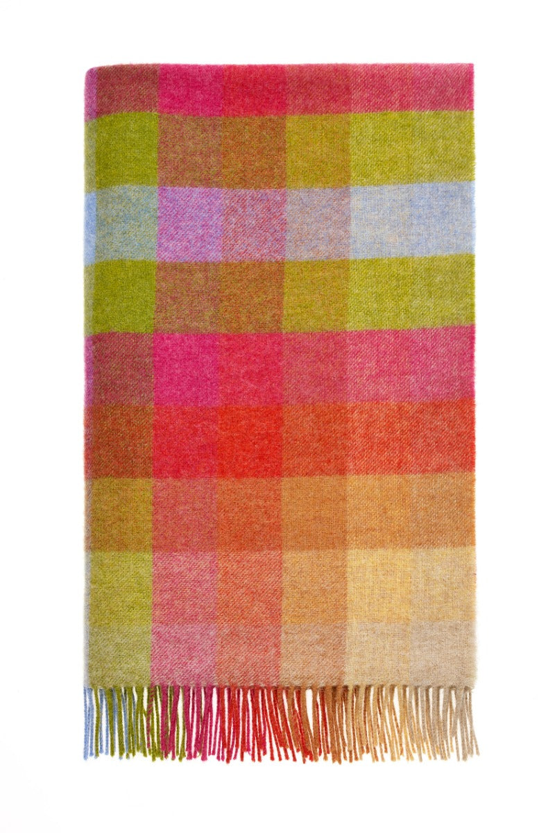 Bird Throw Swedish Blankets And Throws Checked Lambswool