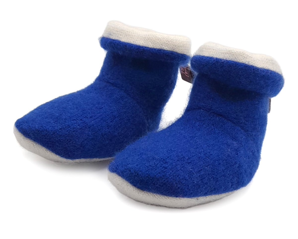 Turtle Doves Cashmere Baby Booties - Sailor Blue