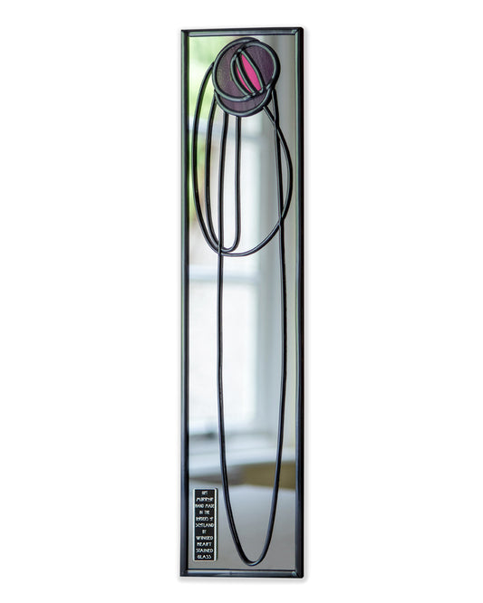 Charles Rennie Mackintosh Art Nouveau Pink Slim Mirror