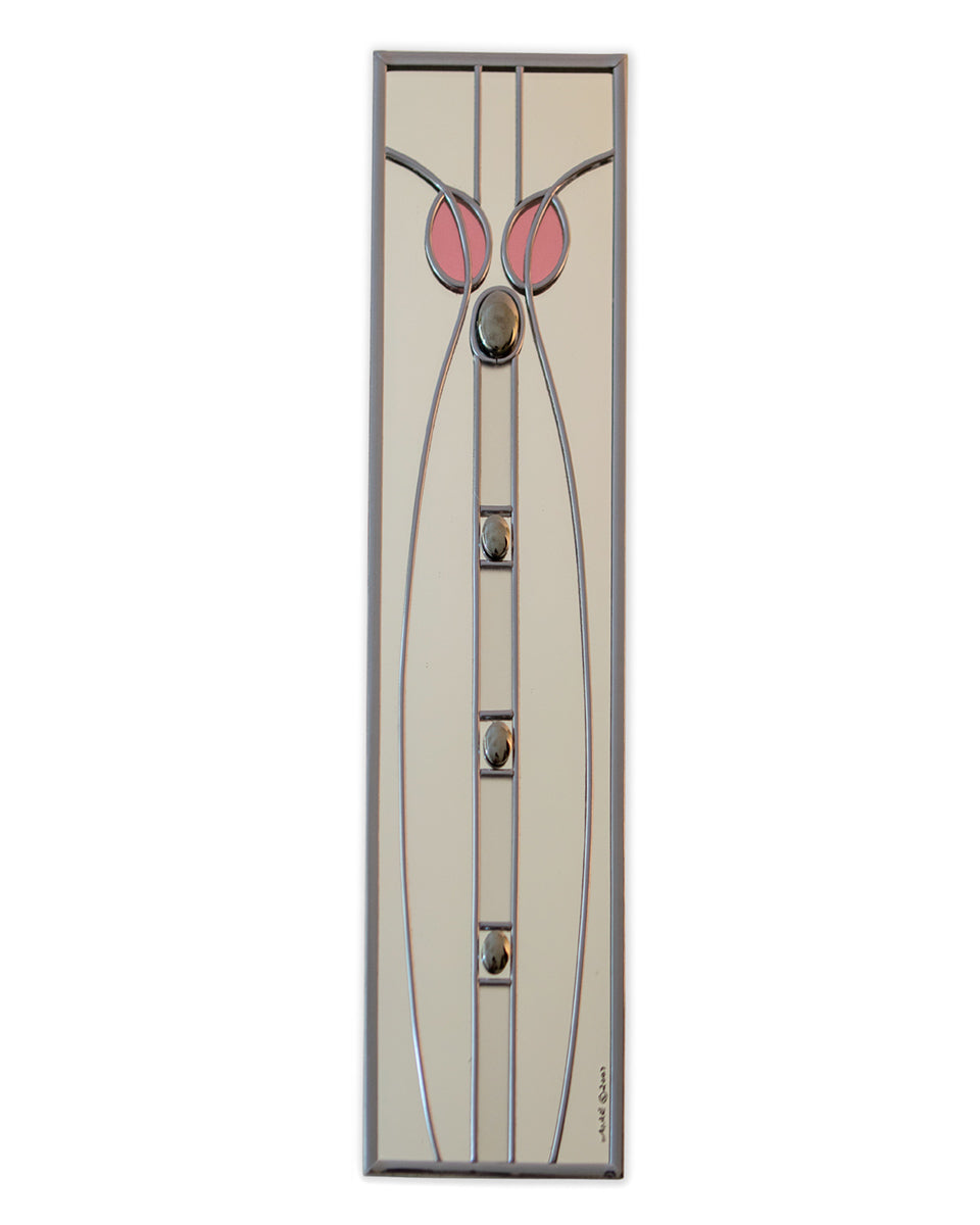 Charles Rennie Mackintosh Huntarian Pink Slim Mirror