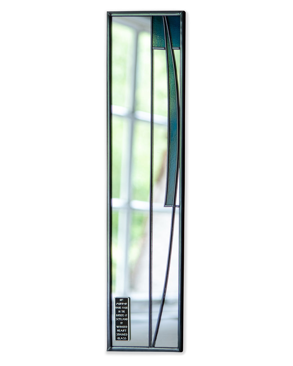 Charles Rennie Mackintosh Turquoise Reed Slim Mirror