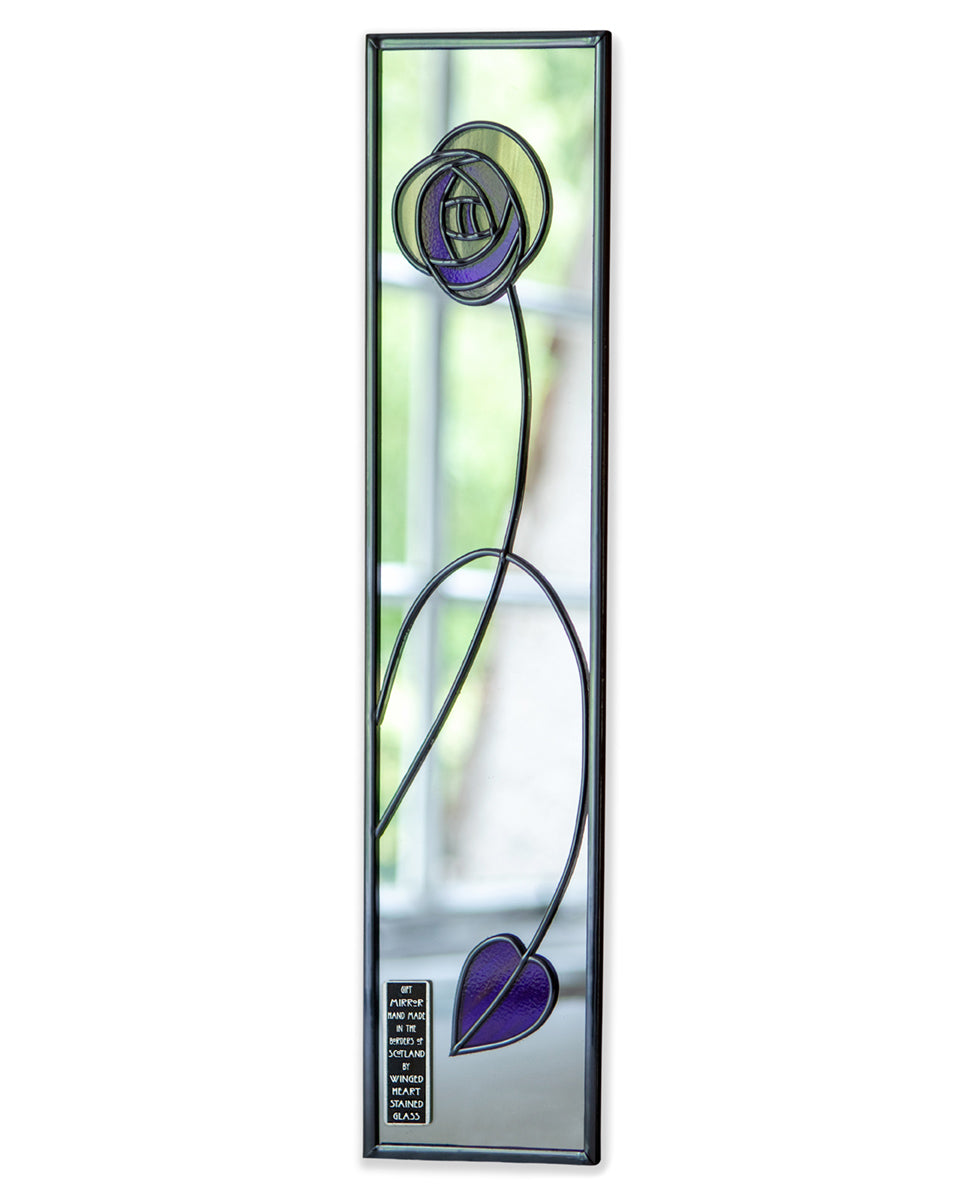 Charles Rennie Mackintosh Rose Leaf Slim Mirror