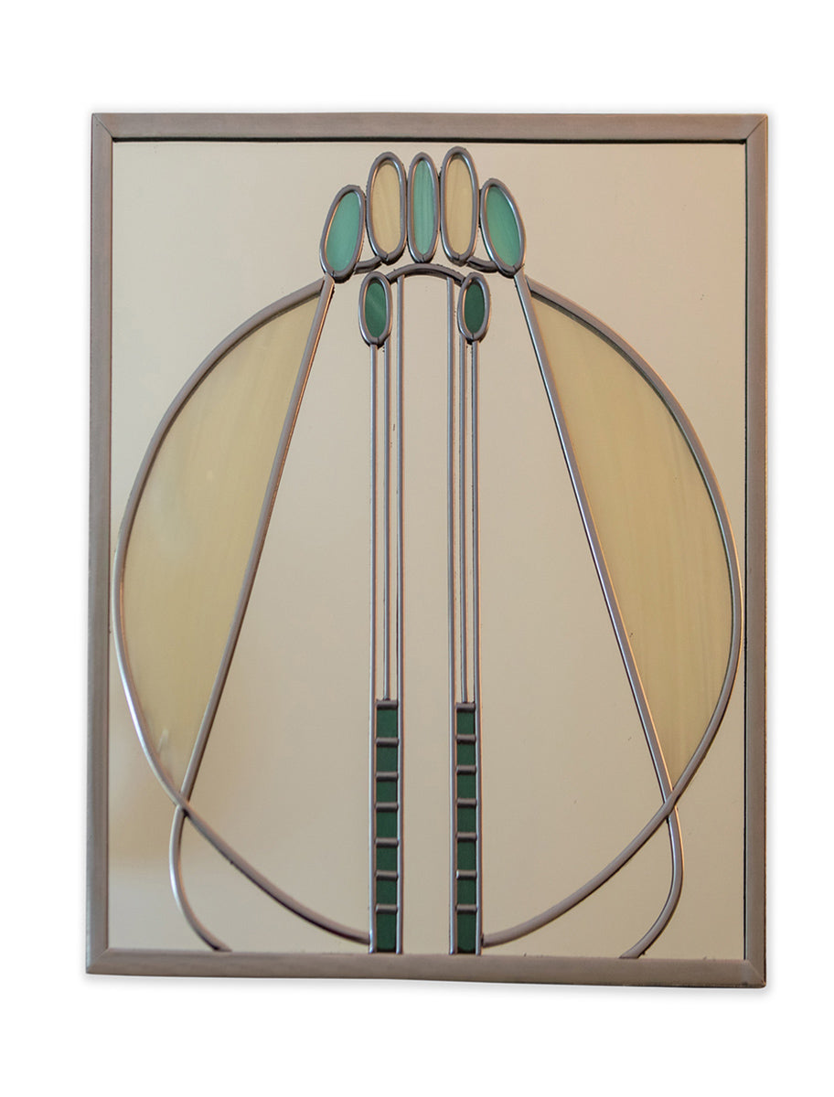 Mackintosh Winged Heart Mirror - Green